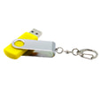 Флешка Twist 16 Гб в футляре, желтая