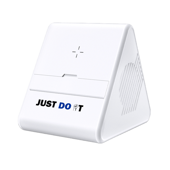 Колонка Dorn с беспроводной зарядкой, белый