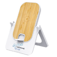 Беспроводное зарядное устройство Bambooco 15W, белый с бамбуковым
