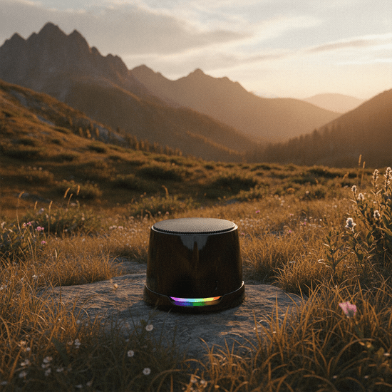 Магнитная беспроводная Bluetooth колонка-подставка Wave 5W, черная