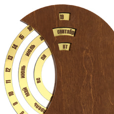 Вечный календарь из дерева TimeLore