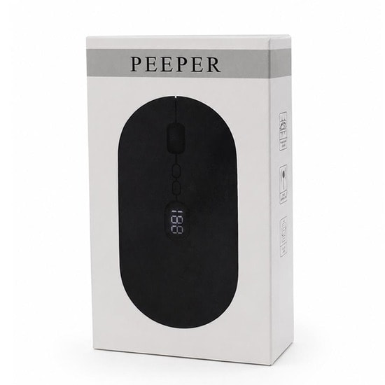 Мышь компьютерная беспроводная с индикатором Peeper, черный