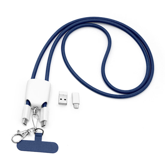 Кабель - ланьярд МультиЛинк 66 Вт, синий