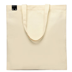 Сумка для покупок IVORY 325 г/м² с PU нашивкой