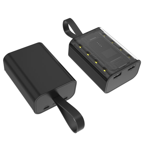 Внешний аккумулятор Courage, 5000 Mah, черный