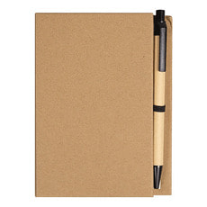 Блокнот А6 Stick and go с ручкой и набором стикеров в твердом переплете