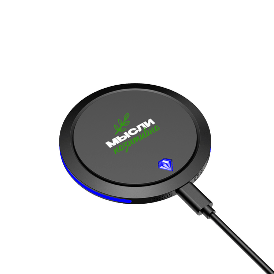 Беспроводное зарядное устройство Pebble 15W, черный