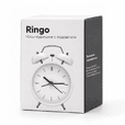 Часы-будильник Ringo с подсветкой, белые