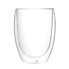 Стакан стеклянный Lotos с двойными стенками и крышкой