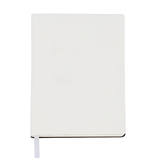 Ежедневник A5 недатированный Simflex в мягком переплёте, белый