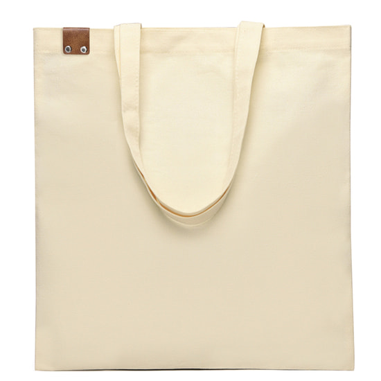 Сумка для покупок IVORY 325 г/м² с PU нашивкой, коричневый