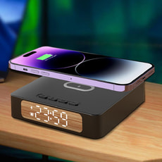 Часы с беспроводной зарядкой Raven 3в1 Часы с беспроводной зарядкой Raven 3в1