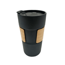 Кружка керамическая с деревянной манжетой Nexus