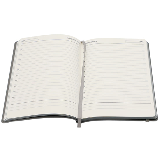 Ежедневник A5 недатированный Dante в мягком переплёте софт-тач, серый