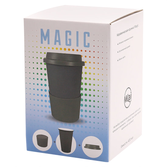 Кружка Magic To Go, белый/серый