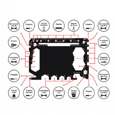 Карта-Мультиинструмент 46в1 Vector