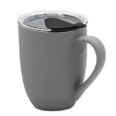 Кружка с крышкой Velvet Duo, софт-тач