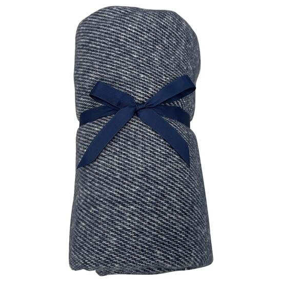 Плед акриловый SUPER SOFT NATURE, тёмно-синий