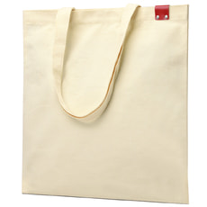 Сумка для покупок IVORY 325 г/м² с PU нашивкой