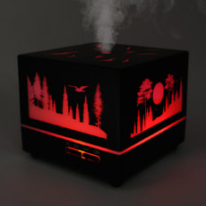 Светодиодный увлажнитель Wisdom с подсветкой гравировки