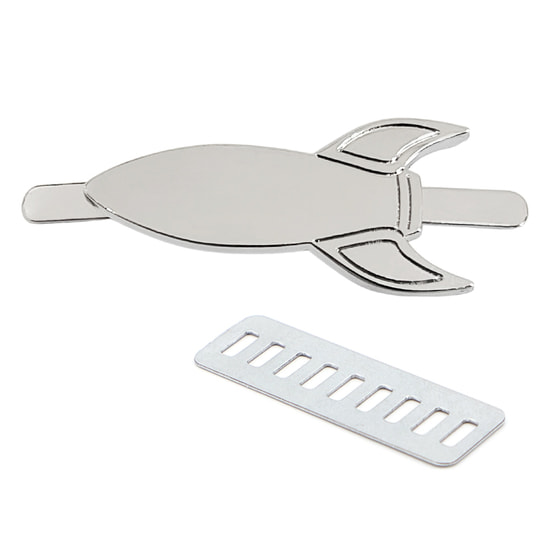 Несессер Колумб с шильдом - ракета, чёрный