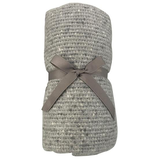 Плед акриловый SUPER SOFT CARE, тёмно-серый