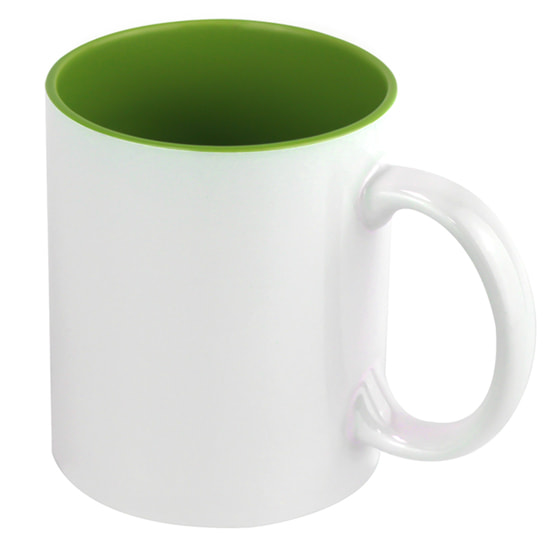 Кружка керамическая Честер, сублимация, зеленая