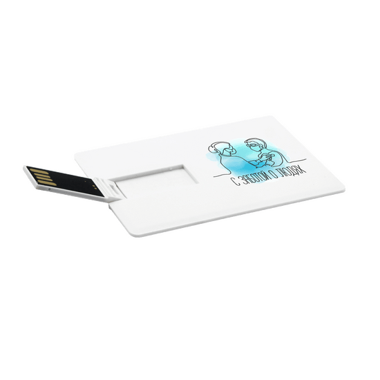 Флешка Card 16 Гб, белая