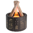 Светодиодный USB увлажнитель-аромадиффузор Bonfire с пультом Д/У, чёрный