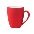 Кружка Elegante, софт-тач, 350мл,  красная-S