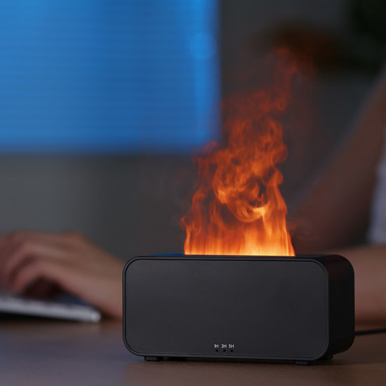Светодиодный USB увлажнитель-ароматизатор Lumor RGB, черный