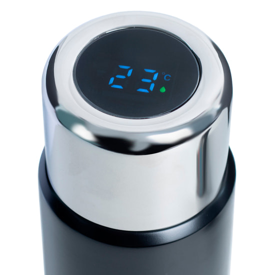 Термос Versus с дисплеем, чёрный