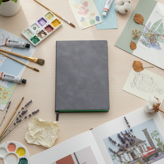 Ежедневник A5 недатированный Carisma в мягком переплёте, зеленый