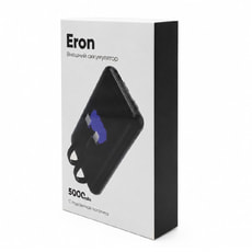 Внешний аккумулятор Eron с подсветкой гравировки, 5000 mAh