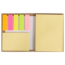 Набор цветных бумажных стикеров Stick and Smile в твердом переплете