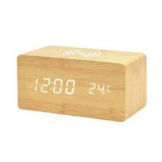 Многофункциональные часы - погодная станция с беспроводной зарядкой Многофункциональные часы - погодная станция с беспроводной зарядкой