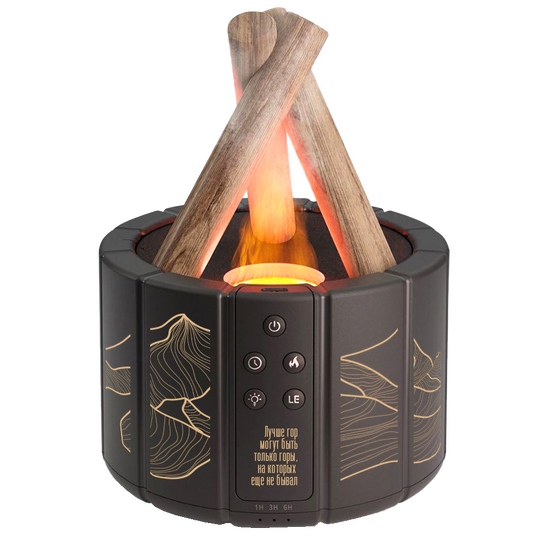 Светодиодный USB увлажнитель-аромадиффузор Bonfire с пультом Д/У, чёрный