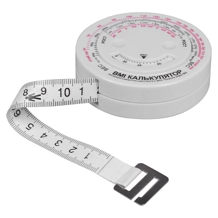 Рулетка Tools Healthy Lifestyle, 1,5 метра белая пластиковая, с мягкой лентой