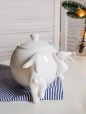 Сахарница с кроликами 