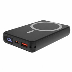 Магнитный внешний аккумулятор Quantum с беспроводной зарядкой (15W), 10000 Mah