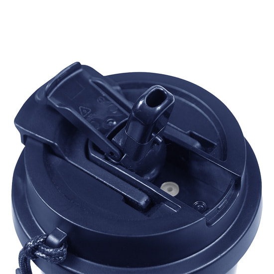 Термокружка Cosmostar, тёмно-синий/ серебро