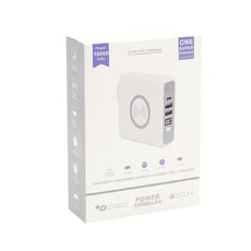 Внешний аккумулятор Gemini с беспроводной зарядкой и сетевым адаптером, 10000 mAh