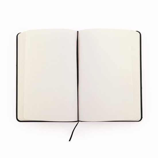 Блокнот A6 CORAL в твёрдом переплёте, ЧЕРНЫЙ