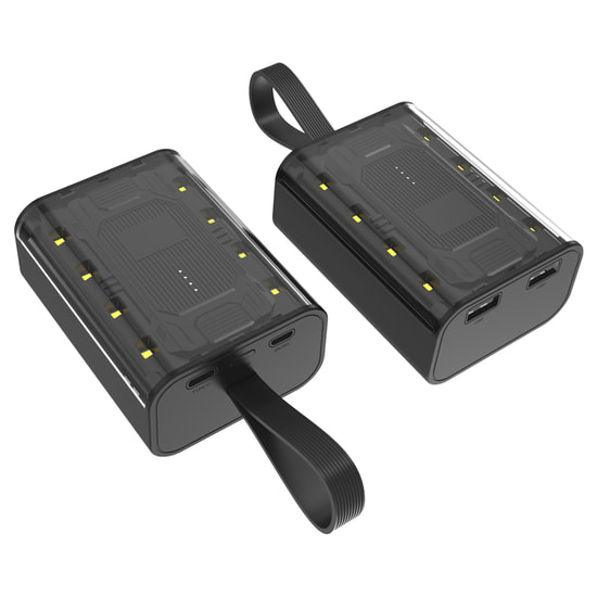 Внешний аккумулятор Courage, 5000 Mah, черный