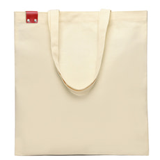 Сумка для покупок IVORY 325 г/м² с PU нашивкой