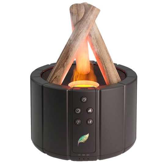 Светодиодный USB увлажнитель-аромадиффузор Bonfire с пультом Д/У, чёрный