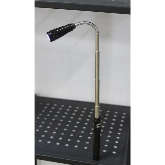 Фонарь телескопический Tools Flashlight с магнитом, чёрный