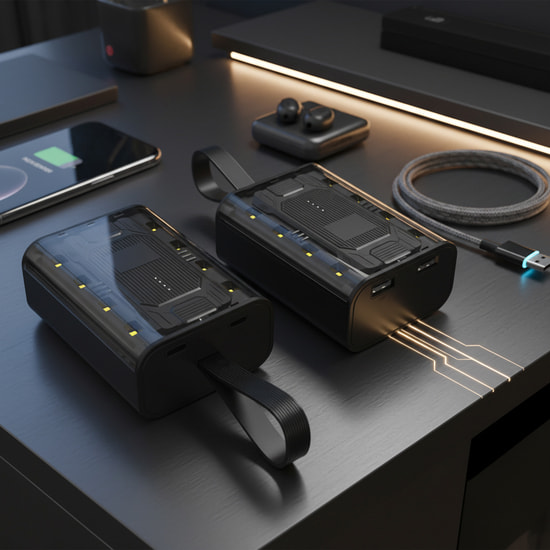 Внешний аккумулятор Courage, 5000 Mah, черный